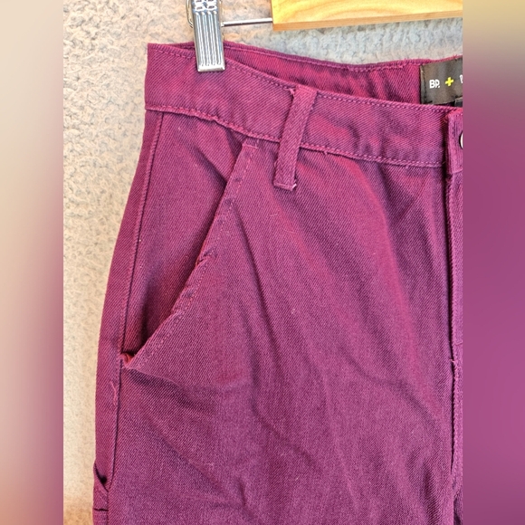 BP. + Wildfang Womens Jeans Sz 8 Purple Denim Utility Cargo Slight Barrel Leg - Picture 5 of 11